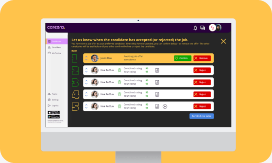 Recruit faster with Careera